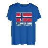 Norwegen Offiziell Abhängig Flagge Skandinavien Urlaub T-Shirt
