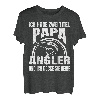 Herren Ich habe zwei Titel Papa und Angler und ich rocke sie beide T-Shirt