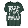 Herren Ich habe zwei Titel Papa und Angler und ich rocke sie beide T-Shirt