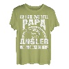 Herren Ich habe zwei Titel Papa und Angler und ich rocke sie beide T-Shirt