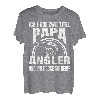 Herren Ich habe zwei Titel Papa und Angler und ich rocke sie beide T-Shirt