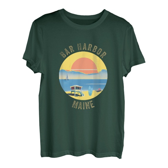 Bar Harbor Souvenir Bekleidung - Retro Vintage Bar Harbor T-Shirt