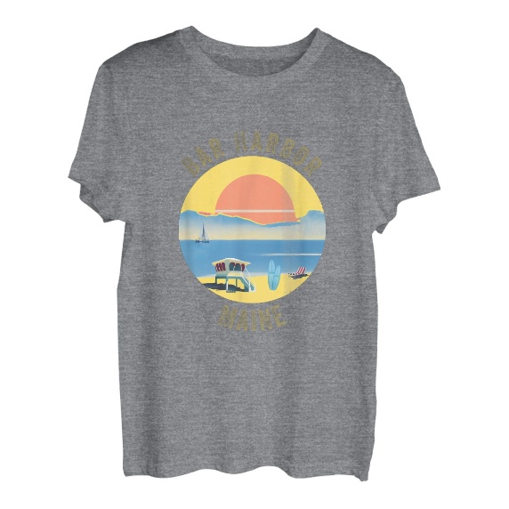 Bar Harbor Souvenir Bekleidung - Retro Vintage Bar Harbor T-Shirt