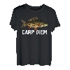 Funny Carp Fish Pun Angeln Witz Angler Humor Karpfen Diem T-Shirt