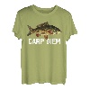 Funny Carp Fish Pun Angeln Witz Angler Humor Karpfen Diem T-Shirt