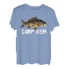 Funny Carp Fish Pun Angeln Witz Angler Humor Karpfen Diem T-Shirt