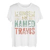 Kings Are Named Travis Shirt Lustiger Personalisierter Name T-Shirt