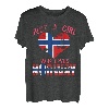 Geschenk für Damen Norwegen Norwegische Flagge Norwegen T-Shirt