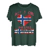 Geschenk für Damen Norwegen Norwegische Flagge Norwegen T-Shirt