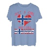 Geschenk für Damen Norwegen Norwegische Flagge Norwegen T-Shirt