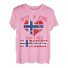 Geschenk für Damen Norwegen Norwegische Flagge Norwegen T-Shirt