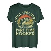 Herren Funny Dad Jokes Full Time Dad Part Time Hooker Angeln Papa T-Shirt