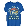 Herren Funny Dad Jokes Full Time Dad Part Time Hooker Angeln Papa T-Shirt