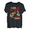 Herren Angeln mit gesprenkelten Bachforellen Ich liebe heiße Mütter T-Shirt