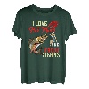 Herren Angeln mit gesprenkelten Bachforellen Ich liebe heiße Mütter T-Shirt