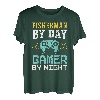 Fisherman By Day - Gamer By Night - Fishing T-Shirt