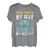 Fisherman By Day - Gamer By Night - Fishing T-Shirt
