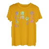 I want to eat yakiniku with someone else's gold] Lustiges Schriftzug-T-Shirt, Herren, lustige holografische Farbkalligraphie T-Shirt