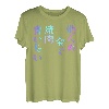 I want to eat yakiniku with someone else's gold] Lustiges Schriftzug-T-Shirt, Herren, lustige holografische Farbkalligraphie T-Shirt