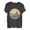 Retro Oldman Angeln am Meer T-Shirt
