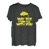 May the fish be with you Angler Fischer Wars T-Shirt