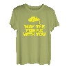 May the fish be with you Angler Fischer Wars T-Shirt