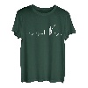 Herren Fishing Heartbeat EKG Puls Fisherman Lover T-Shirt