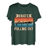 Retro I Hate Pulling Out Bootsliebhaber Lustiges Bootfahren Outfit T-Shirt