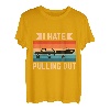 Retro I Hate Pulling Out Bootsliebhaber Lustiges Bootfahren Outfit T-Shirt