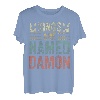 Lustiger personalisierter Name Shirt Kings Are Named Damon T-Shirt