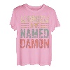 Lustiger personalisierter Name Shirt Kings Are Named Damon T-Shirt