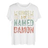 Lustiger personalisierter Name Shirt Kings Are Named Damon T-Shirt