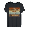 Mein Altersvorsorgeplan ist Angeln Lustige Fischer im Ruhestand Retro T-Shirt
