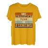 Mein Altersvorsorgeplan ist Angeln Lustige Fischer im Ruhestand Retro T-Shirt