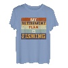 Mein Altersvorsorgeplan ist Angeln Lustige Fischer im Ruhestand Retro T-Shirt