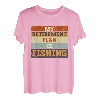 Mein Altersvorsorgeplan ist Angeln Lustige Fischer im Ruhestand Retro T-Shirt