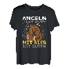 Herren Angeln und Bier Angler Sprüche T-Shirt