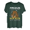 Herren Angeln und Bier Angler Sprüche T-Shirt