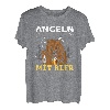 Herren Angeln und Bier Angler Sprüche T-Shirt
