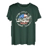 Fischen Ist Abenteuer US Flagge T-Shirt