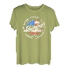 Fischen Ist Abenteuer US Flagge T-Shirt