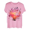 Imperial Beach, Kalifornien, Palmen, Rosa Lichter, Sonnenuntergang, Vintage-Stil T-Shirt