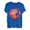 Imperial Beach, Kalifornien, Palmen, Rosa Lichter, Sonnenuntergang, Vintage-Stil T-Shirt