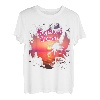 Imperial Beach, Kalifornien, Palmen, Rosa Lichter, Sonnenuntergang, Vintage-Stil T-Shirt