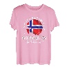 Träume ständig von Norwegen Flagge Skandinavien Urlaub T-Shirt