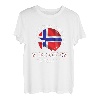 Träume ständig von Norwegen Flagge Skandinavien Urlaub T-Shirt