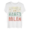 Lustiges Trikot mit personalisiertem Namen, Kings Are Named Mailand T-Shirt