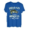 Herren Angler Papa Wie Ein Normaler Papa Nur Viel Cooler Vatertag T-Shirt