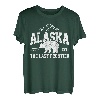 Alaska The Last Frontier EST 1959 Grizzly Bär Berge T-Shirt