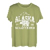 Alaska The Last Frontier EST 1959 Grizzly Bär Berge T-Shirt